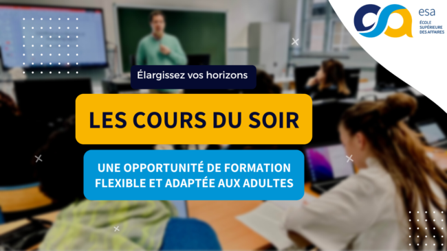 Les cours du soir à l’ESA Namur – une opportunité de formation flexible et adaptée aux adultes Les cours du soir à l'ESA Namur - une opportunité de formation flexible et adaptée aux adultes
