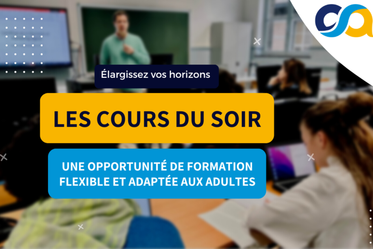Les cours du soir à l'ESA Namur - une opportunité de formation flexible et adaptée aux adultes